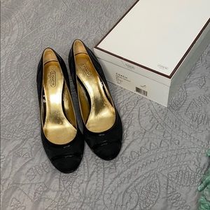 Black coach shoes